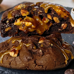 Caramel, Pecan, Dark Choc Cookie